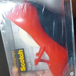 Scotch 3M Red High Heel Shoe Tape Dispenser New